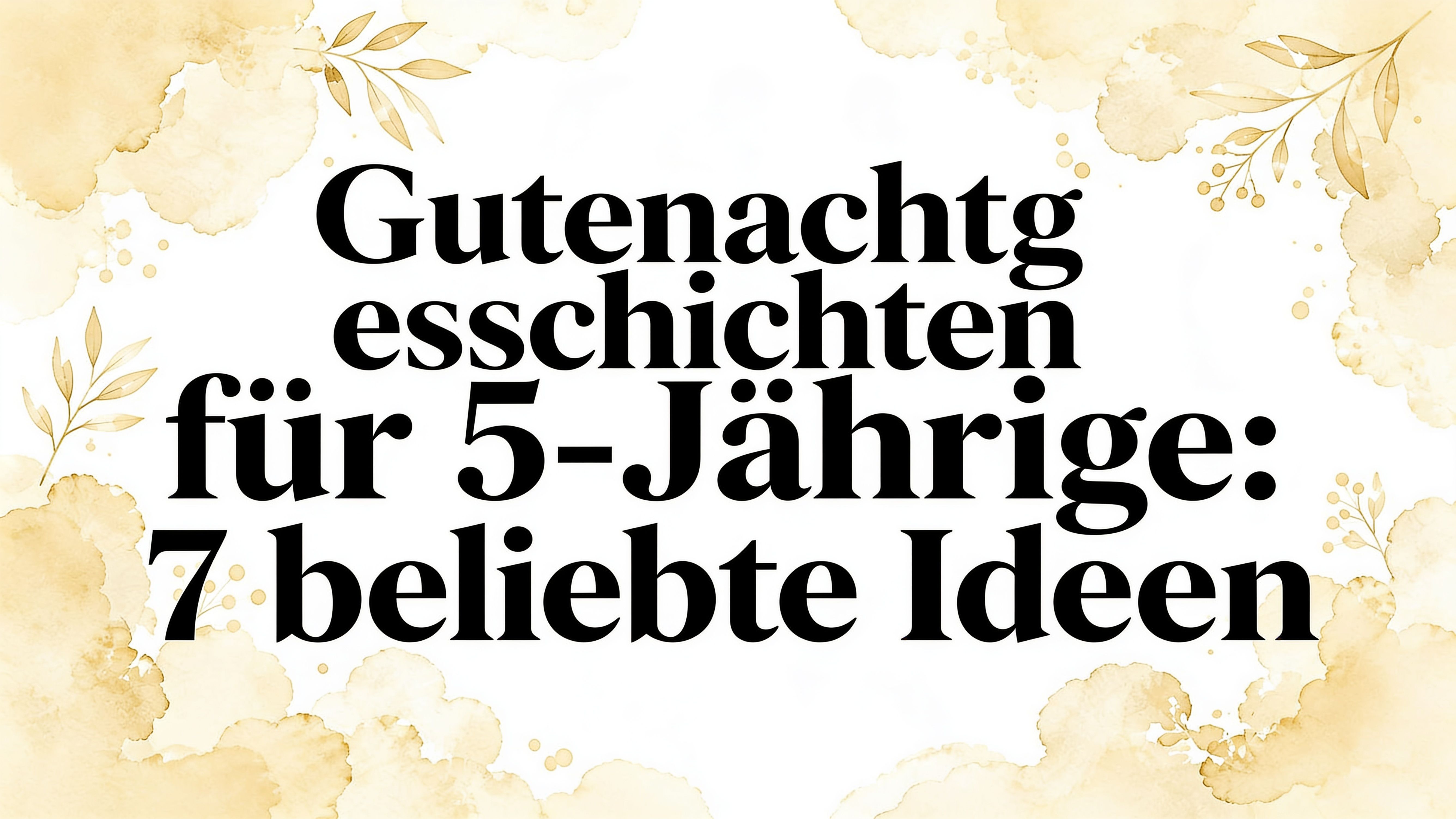 Gute nacht geschichten 5 jährige: 7 beliebte Ideen